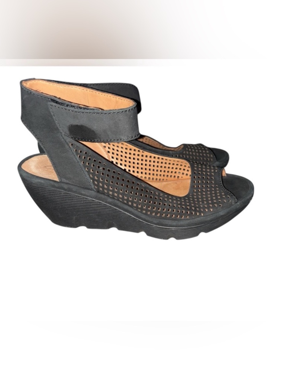 Clarks Artisan Clarene Award Wedge Sandals - Picture 2 of 8